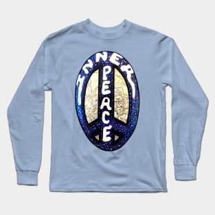 Galactic Inner Peace Sign Long Sleeve T-Shirt